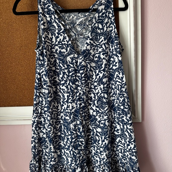 Lilly Pulitzer Blue Lobster Sleeveless Flounce Kristen Dress Krillin It. EUC. M - Picture 2 of 6